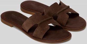 Marc O'Polo Sandale aus echtem Leder in Dunkelbraun, Gr&ouml;&szlig;e 37