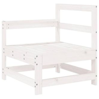 Berkfield Home Beautiful Garden Corner Sofas 2 pcs White Solid Wood Pine