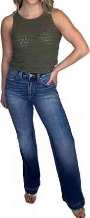 Kancan Holly High Rise Flare Jeans In Medium Wash
