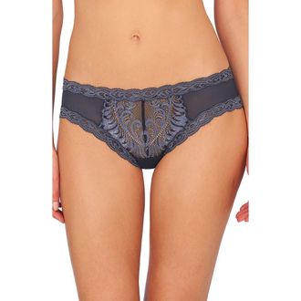 Natori Feathers Hipster Briefs in Ash Navy at Nordstrom, Size Large
