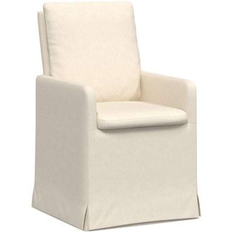 vidaXL vidaXL Sedie da pranzo 2 pcs Beige 57 x 67 x 98 cm Tela