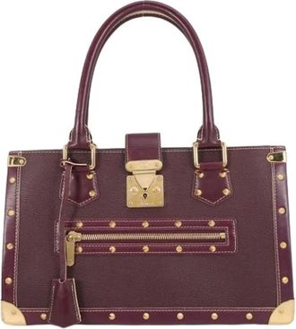 Louis Vuitton Pre-owned Vintage Handbag - Dames - Vintage Handtas - Paars - ONE Size - Leer - Vintage