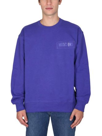 Moschino Relaxed Fit Purple Sweatshirt