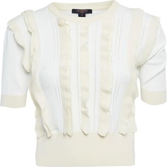 Louis Vuitton Top con ruches - Bianco