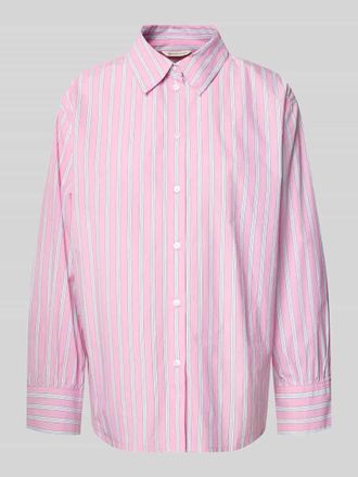 Tom Tailor Denim Oversized Hemdbluse aus reiner Baumwolle in Pink, Gr&ouml;&szlig;e XL