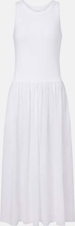 Velvet Amelia cotton-blend midi dress