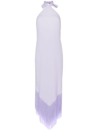 Taller Marmo Abito lungo con scollo allamericana - Viola