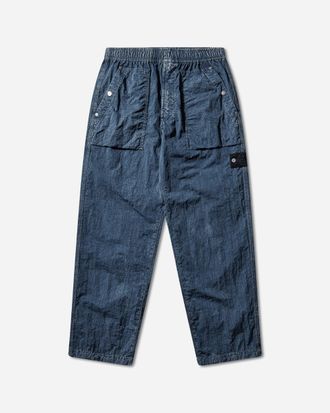 Stone Island Men s Hollow Fibre Nylon Indigo-TC + Mamo Corrosion Pants Indigo