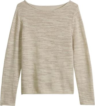 Marc O'Polo Truien & Vesten, Dames, Beige, M, Katoen, Trui met boothals