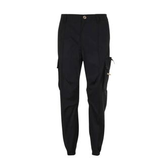 Versace Heren, Broeken, Zwart, Maat: XL Katoen