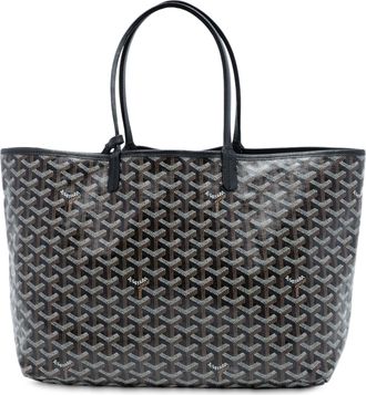 Goyard Pre-owned Womens Goyardine Saint Louis Pm - Dark Grey Textile - One Size
