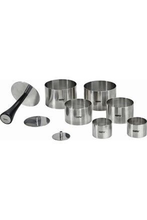 GEFU Speiseringe Set Formidable, Edelstahlfarben, Metall, rund, rostfrei, Backen & Backzubeh&ouml;r, Garnieren & Verzieren