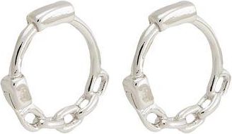 8 by YOOX PIERCING CHAIN SMALL HOOPS
