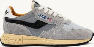 Autry REELWIND LOW SNEAKERS IN SAND SUEDE AND REFLECTIVE NYLON