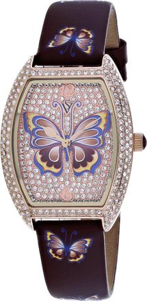 Christian Van Sant Womens Papillon Gold Tonneau 36mm