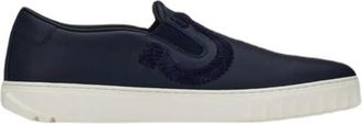 Ferragamo Mens Blue Sneakers, US Size 7.5