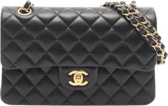 Chanel Pre-owned Vintage Schoudertas - Dames - Vintage Schoudertas - Zwart - ONE Size - Leer - Vintage