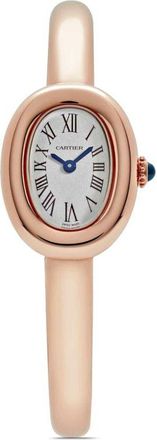 Cartier 2024 unworn Baignoire 19mm - women - Sapphire Crystal/Rose Gold - One Size - White
