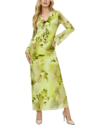 Burryco Burryco Long Sleeve Maxi Dress