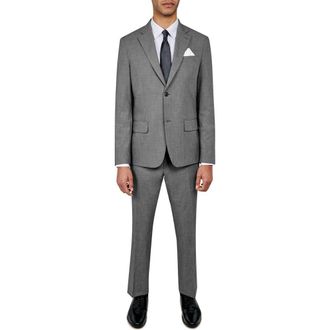 W.R.K Mens Slim Fit Performance Suit in Charcoal at Nordstrom Rack, Size 36R