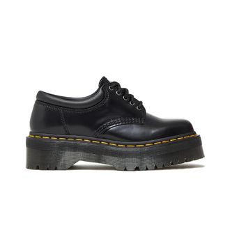Dr. Martens Laced Shoes, female, Black, Size: 10 US 8053 Leather Platform Shoes