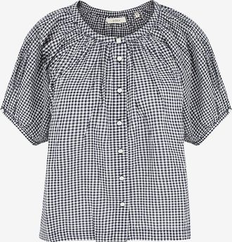 D&ocirc;en Bio-Baumwollbluse mit Vichykaros June