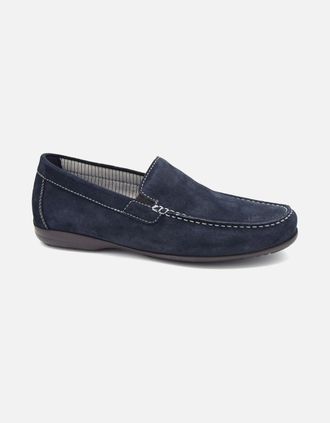 Sioux Mens GIUMELO-700-H MENS MOCCASIN - Blue - Size: 10.5