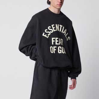 Fear of God Felpa girocollo in cotone nera