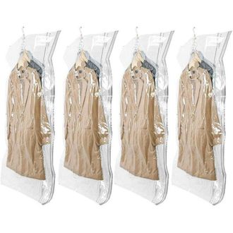 OEM Bolsas De Almacenamiento Al Vac&iacute;o Para Colgar Ropa, Juego De 4 (105 X 70 Cm), Para Trajes, Abrigos, Chaquetas, Ahorran Un 80 % De Espacio, Organizaci&oacute;