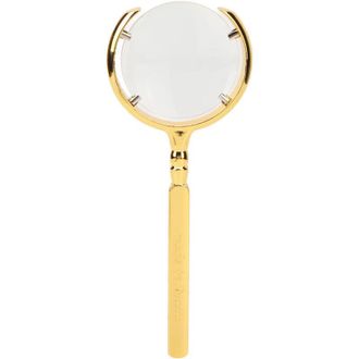 OEM Lupa De Lectura 8x Con Forma De Luna Y Mango Ergon&oacute;mico De Acero Inoxidable Dorado Para Personas Mayores