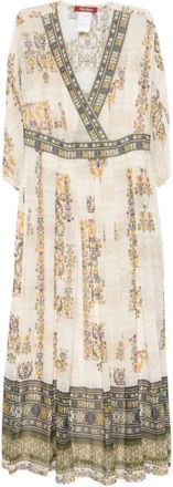Max Mara Maxi Jurk - Dames - Maxi kleedjes - Veelkleurig - S - Kleedjes