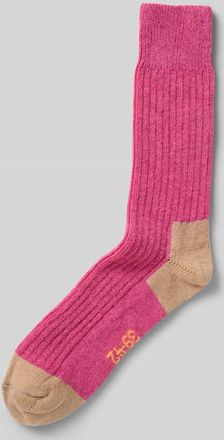 Unio Hamburg Socken mit Kaschmir-Anteil in Pink, Gr&ouml;&szlig;e 36-38