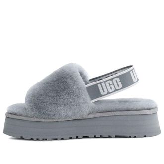 UGG (WMNS) UGG Disco Slide Cozy Thick Sole Casual Slipper Gray 1112258-AFG
