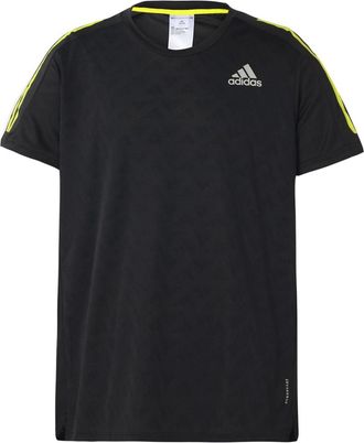adidas Sports Training Quick Dry Stripe Printing Short Sleeve Black GM6002