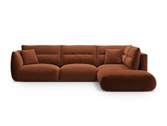 CXL by Christian Lacroix Sof&aacute; esquinero derecho modular 7 plazas de tejido estructural ladrillo