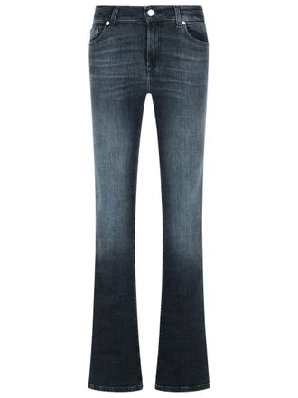 7 For All Mankind Bootcut Black Cotton Jeans