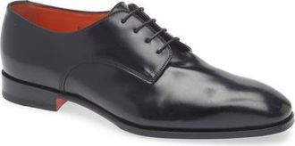 Santoni Archer Derby in Black Patina at Nordstrom, Size 10.5