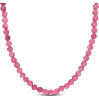Delmar Fancy Cut Beaded Necklace in Pink at Nordstrom Rack