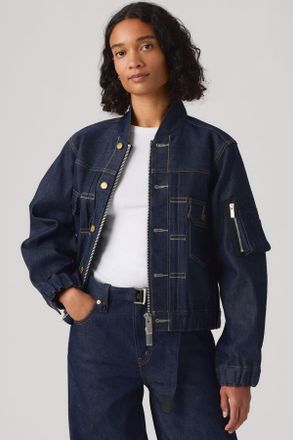 Levi's Giacca blouson da donna Levis x sacai - Donna - XS - Lavaggio scuro / Rigid