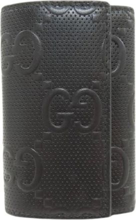 Gucci Pre-owned Accessories, female, Black, Size: ONE SIZE Pre-owned Keycase