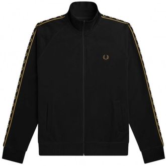 Fred Perry Heren, Sweatshirts & Hoodies, Zwart, Maat: 2XL Katoen
