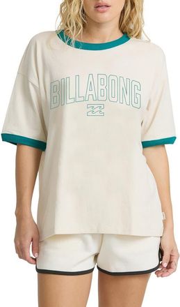 Billabong Go West Ringer T-Shirt in White Cap at Nordstrom, Size X-Small