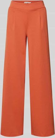 Ichi Wide Fit Stoffhose mit Viskose-Anteil Modell Kate in Orange, Gr&ouml;&szlig;e XXL