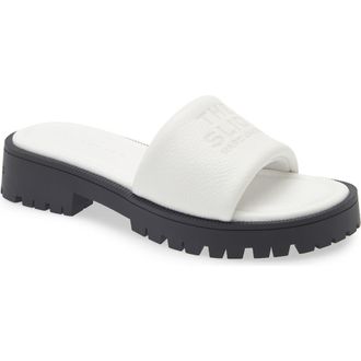 Marc Jacobs The Lug Slide Sandal in Bright White at Nordstrom, Size 11Us