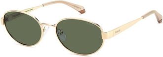 Polaroid PLD 6254/S/X Polarized 000/UC Womens Sunglasses Gold Size 55