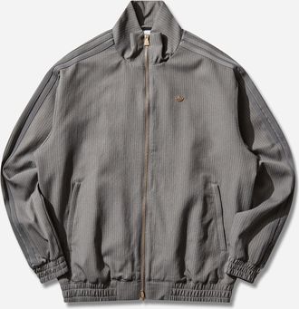 adidas Men s Firebird Loose Pinstripes Track Top Grey Four