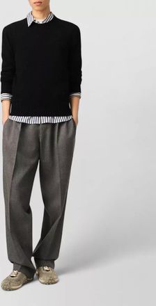 Ami cashmere regular-fit crewneck sweater