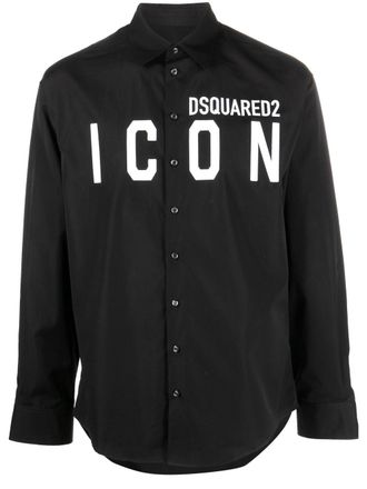 Dsquared2 Camicia con stampa - Nero