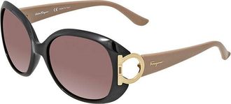 Ferragamo SF668S 001 Black/Tuape/Brown Gradient