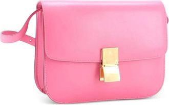 Celine Classic Box Bag Smooth Leather Medium crossbody bag - Rosa